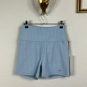 nike yoga gingham shorts